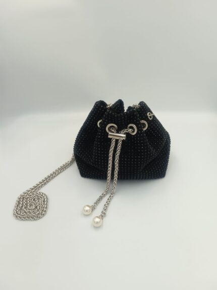 Elegant Black Strass Bag