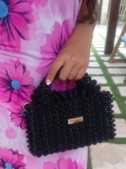 Stylish Handmade Cherry Beaded Bag